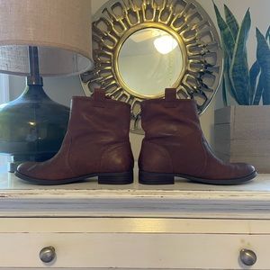 Sole Society brown leather booties